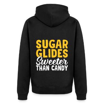 Sugar Glider Plus sucré que Candy Sugar Gliders - Veste à capuche bio Premium Unisexe - noir - Dos - Nico (187cm)