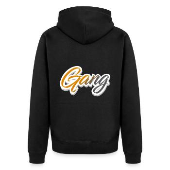 Équipe de gang - Veste à capuche bio Premium Unisexe - noir - Dos - Nico (187cm)