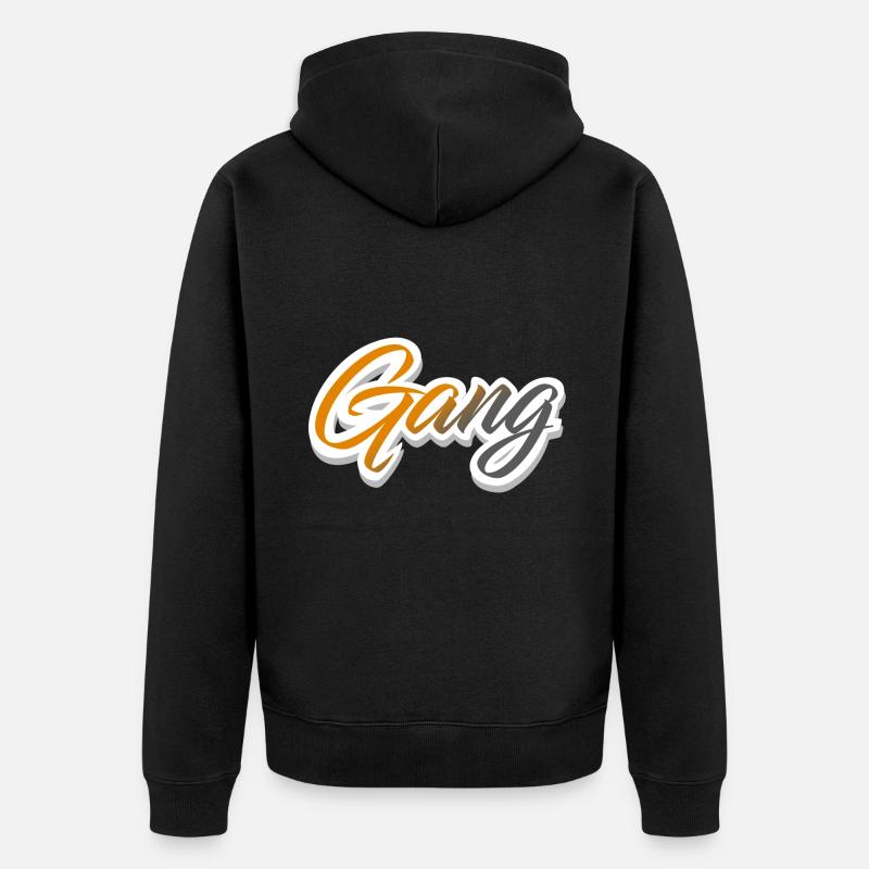 Équipe de gang - Veste à capuche bio Premium Unisexe - noir