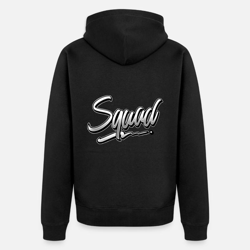 Escouade - Veste à capuche bio Premium Unisexe - noir