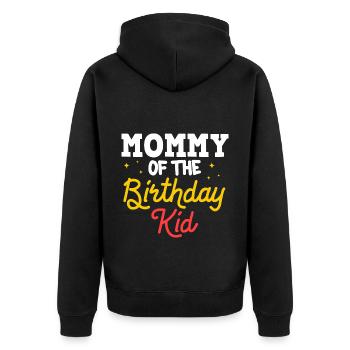 Circus Birthday Party Mama Theme Ringmaster - Unisex Premium Organic Zip Hoodie - black - Back - Nico (187cm)