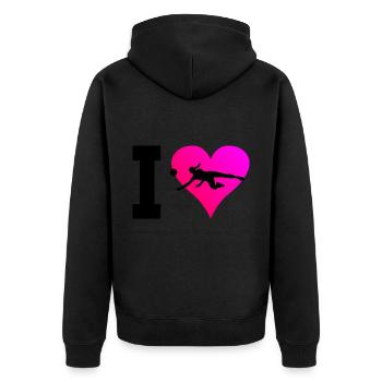 Volleyball Femmes Volleyeurs Volleyeurs Volleyeurs - Veste à capuche bio Premium Unisexe - noir - Dos - Nico (187cm)
