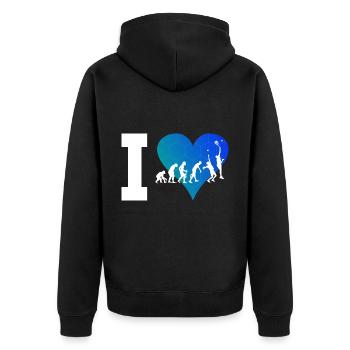 Paddle Court Paddeltennis Paddle Paddle Tennis - Unisex Premium Organic Zip Hoodie - black - Back - Nico (187cm)