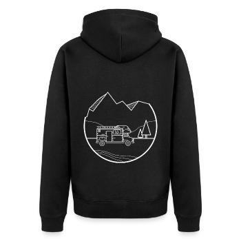Campings - (6) - Veste à capuche bio Premium Unisexe - noir - Dos - Nico (187cm)