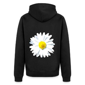 Fleur d’oie - Veste à capuche bio Premium Unisexe - noir - Dos - Nico (187cm)