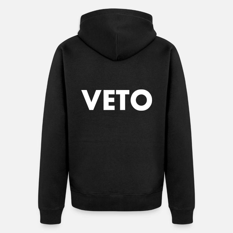 Veto - Veste à capuche bio Premium Unisexe - noir