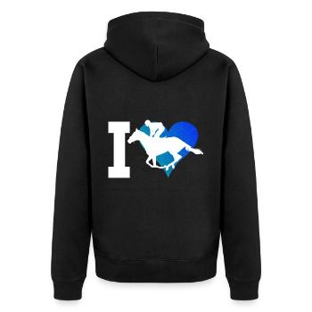 Course Équitation Chasse Équitation Équitation - Veste à capuche bio Premium Unisexe - noir - Dos - Nico (187cm)