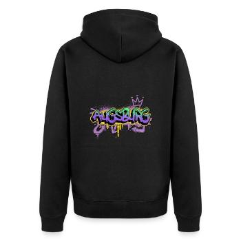 Augsburg Allemagne City Graffiti Spray Sprayer - Veste à capuche bio Premium Unisexe - noir - Dos - Nico (187cm)