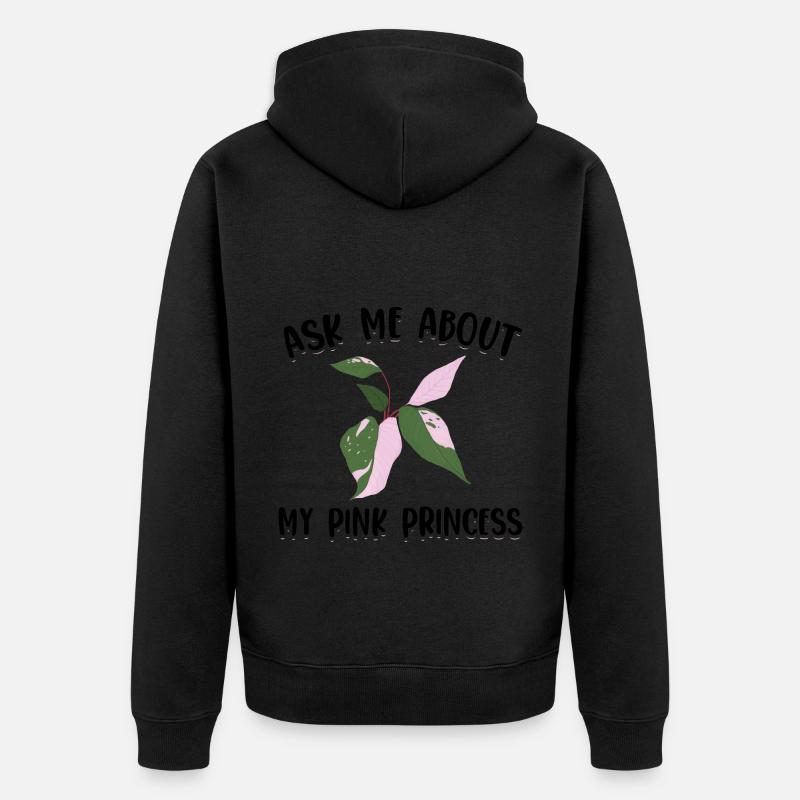 Princesse Rose - Veste à capuche bio Premium Unisexe - noir