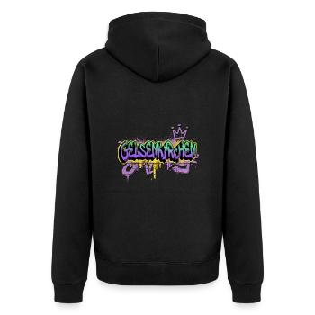 Gelsenkirchen Allemagne Ville Graffiti Pulvérisateur - Veste à capuche bio Premium Unisexe - noir - Dos - Nico (187cm)