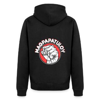Philippines - Magpapatuloy - Unisex Premium Organic Zip Hoodie - black - Back - Nico (187cm)