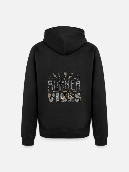 Summer Vibes Beach Vacation - Unisex Premium Organic Zip Hoodie - black