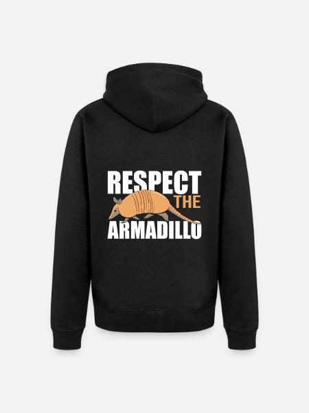 Armadillo Pet Armadillo Gift - Unisex Premium Organic Zip Hoodie - black