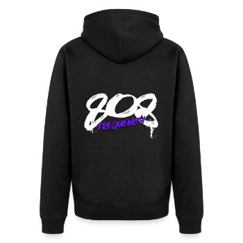 808 Synthétiseur Boîte à Rythmes Analogique - Veste à capuche bio Premium Unisexe - noir - Dos - Nico (187cm)