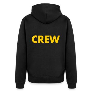 Crew - Veste à capuche bio Premium Unisexe - noir - Dos - Nico (187cm)