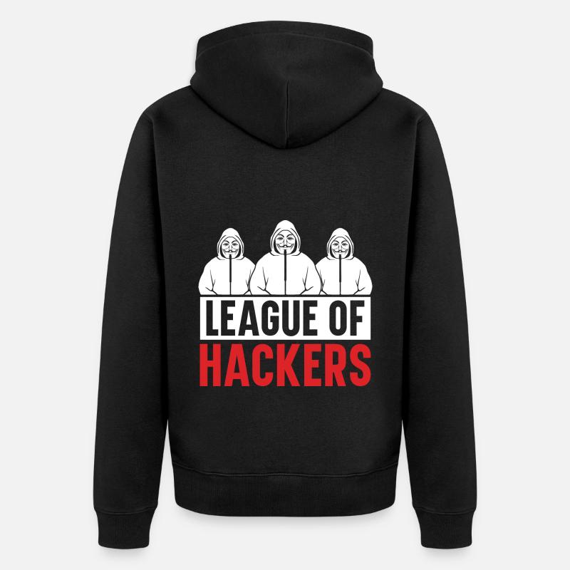 Programmer Coder Software Developer - Unisex Premium Organic Zip Hoodie - black