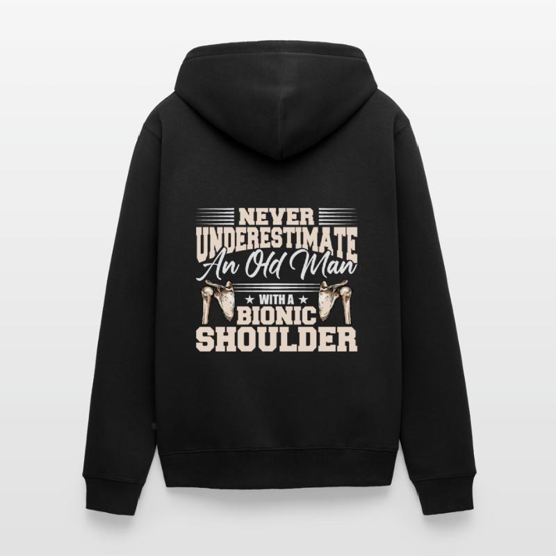 Bionic Shoulder Replacement Unisex Premium Organic Zip Hoodie