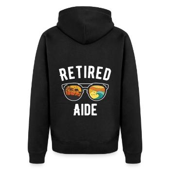 Lunettes de soleil Retirement Beach Vibes - Veste à capuche bio Premium Unisexe - noir - Dos - Nico (187cm)