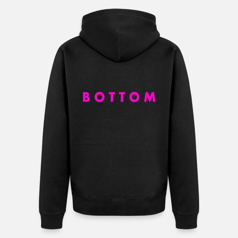 Bottom - Veste à capuche bio Premium Unisexe - noir