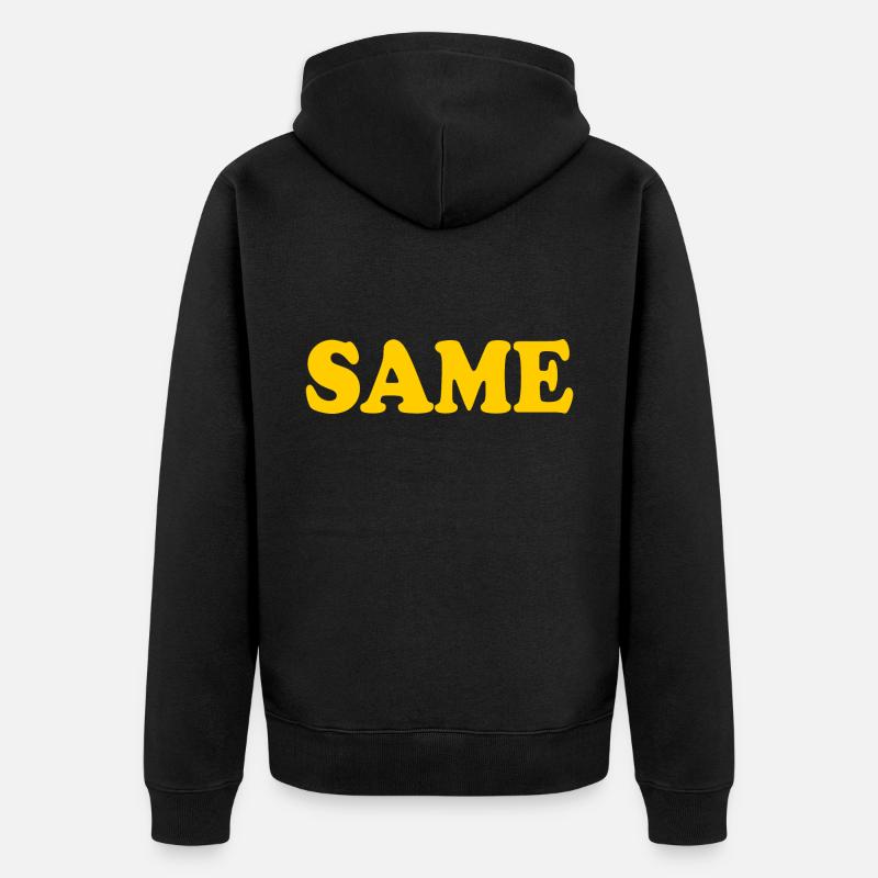 Same - Unisex Premium Bio Zip Hoodie - Schwarz