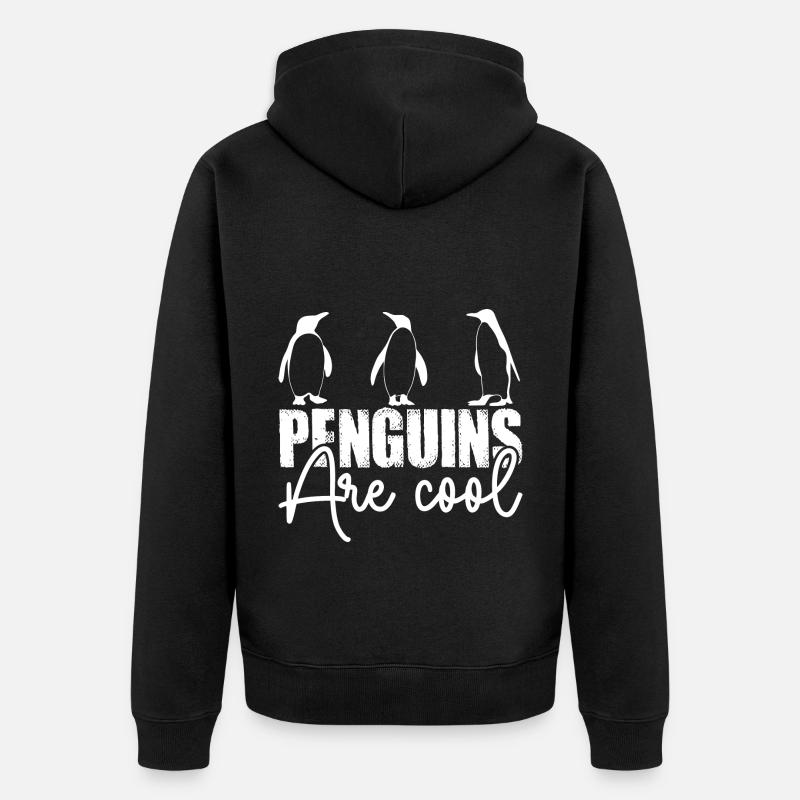 Pingouin - Veste à capuche bio Premium Unisexe - noir
