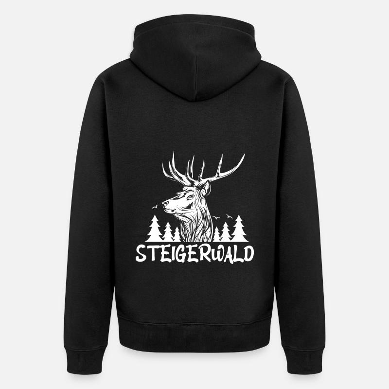 Steigerwald - Unisex Premium Bio Zip Hoodie - Schwarz