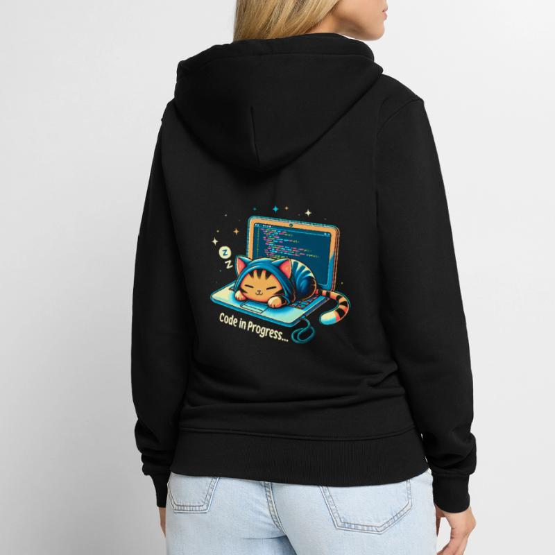 Code en cours d’élaboration. - Programmation des chats Veste à capuche bio Premium Unisexe