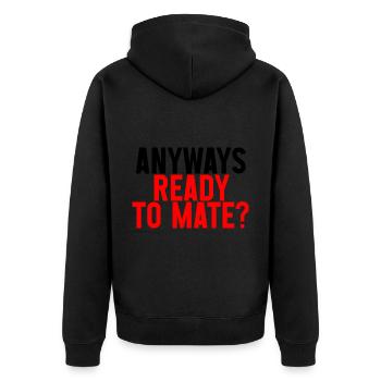 Quoi qu’il en soit Ready To Mate 2 - Veste à capuche bio Premium Unisexe - noir - Dos - Nico (187cm)