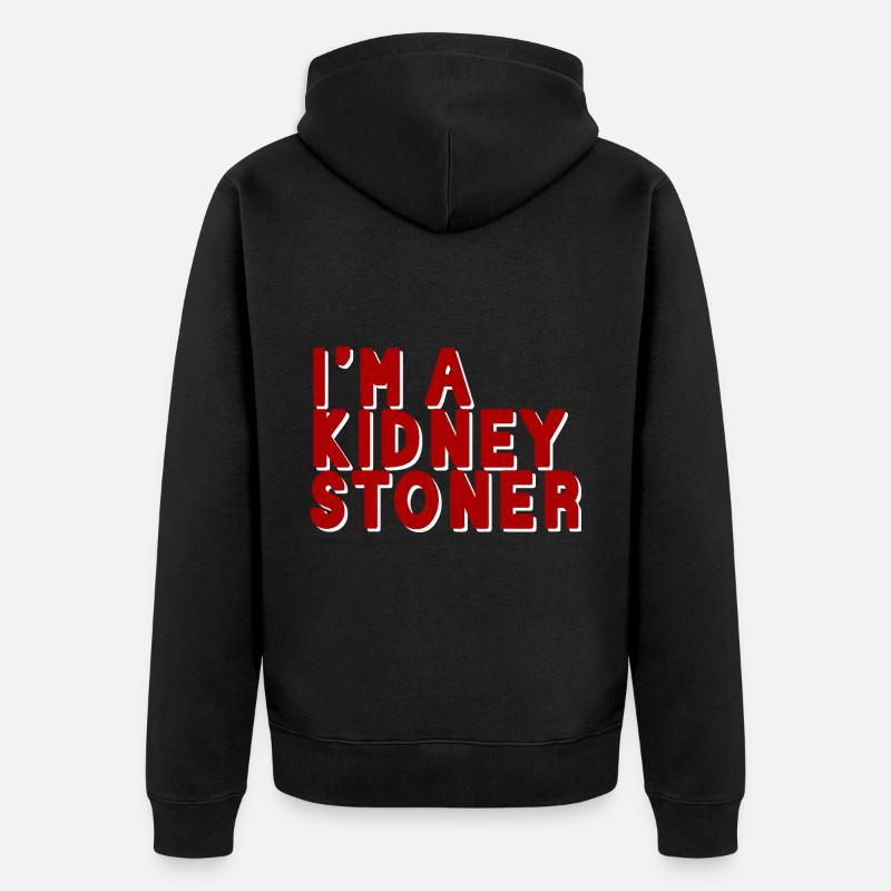 Je suis un stoner rénal - Veste à capuche bio Premium Unisexe - noir