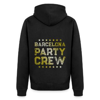 Barcelona Party Crew - Veste à capuche bio Premium Unisexe - noir - Dos - Nico (187cm)