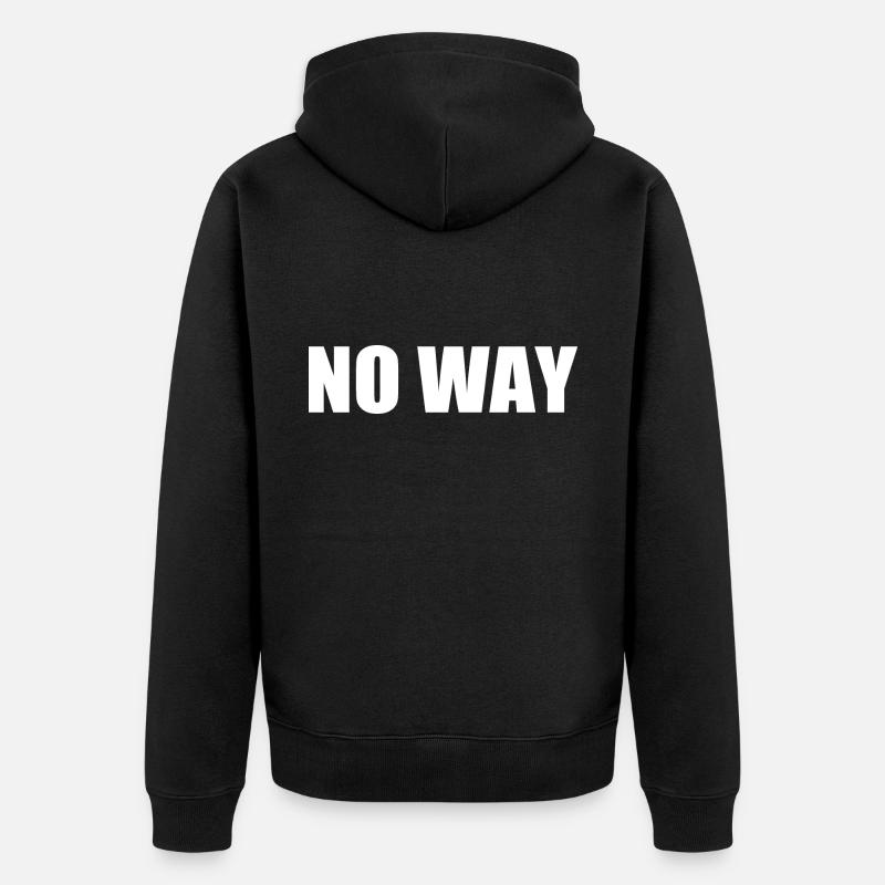 No way - Veste à capuche bio Premium Unisexe - noir