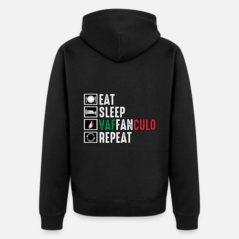Italie Vaffanculo italien - Veste à capuche bio Premium Unisexe - noir