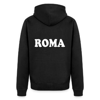 Rome - Veste à capuche bio Premium Unisexe - noir - Dos - Nico (187cm)