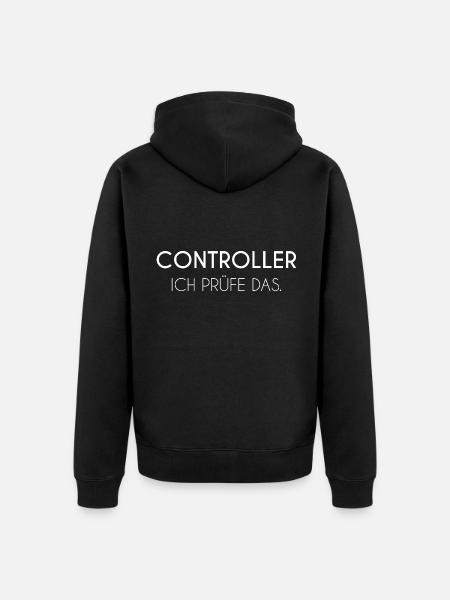 Controller Buchhaltung - Unisex Premium Bio Zip Hoodie - Schwarz