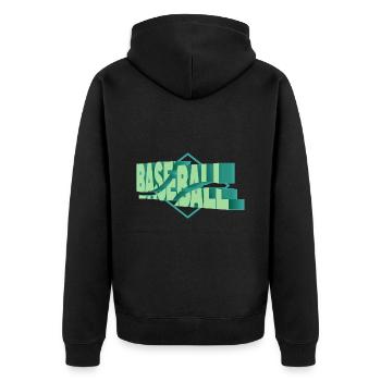 Baseball 3D Police Baseball Player Fan Sport - Veste à capuche bio Premium Unisexe - noir - Dos - Nico (187cm)