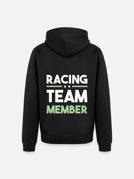Équipe de course - Veste à capuche bio Premium Unisexe - noir