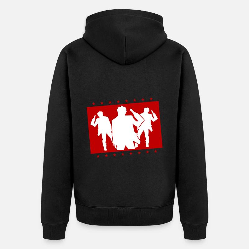 Boire de l’alcool Silhouette - Veste à capuche bio Premium Unisexe - noir
