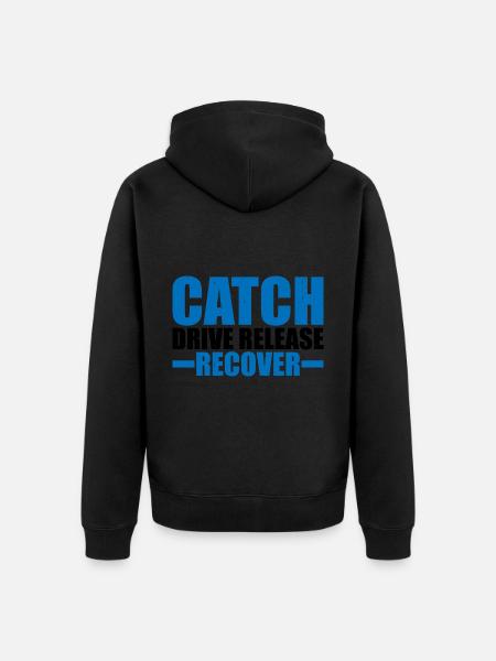 Catch Drive Release Recover 9 - Unisex Premium Organic Zip Hoodie - black