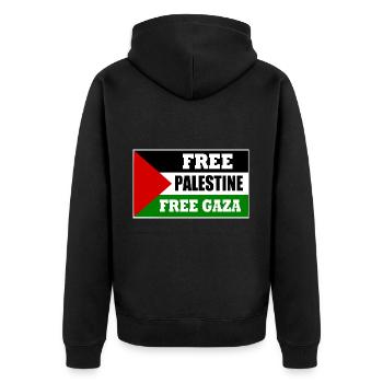 Free palestine - Veste à capuche bio Premium Unisexe - noir - Dos - Nico (187cm)