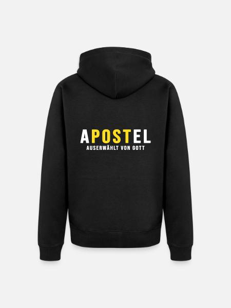 post postbote flaschenpost - Unisex Premium Bio Zip Hoodie - Schwarz