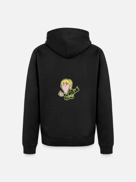 Funny sayings - Unisex Premium Organic Zip Hoodie - black