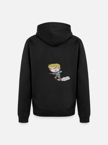 Soldier - Unisex Premium Organic Zip Hoodie - black