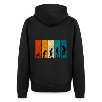 Evolution Skateboarder Skateboard Skater Skate - Veste à capuche bio Premium Unisexe - noir - Dos - Nico (187cm)