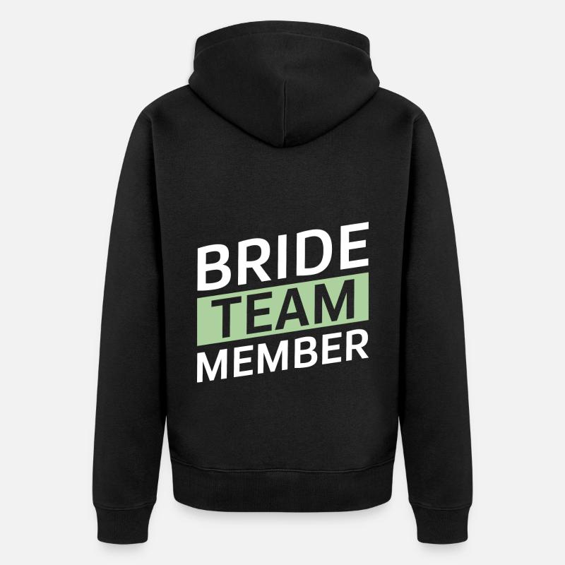 Équipe de la mariée - Veste à capuche bio Premium Unisexe - noir