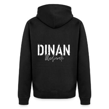 Dinan Médiévale - Veste à capuche bio Premium Unisexe - noir - Dos - Nico (187cm)