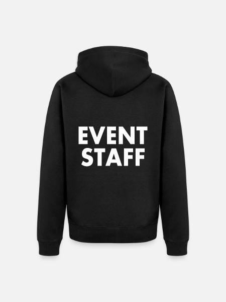 Event staff - Unisex Premium Organic Zip Hoodie - black
