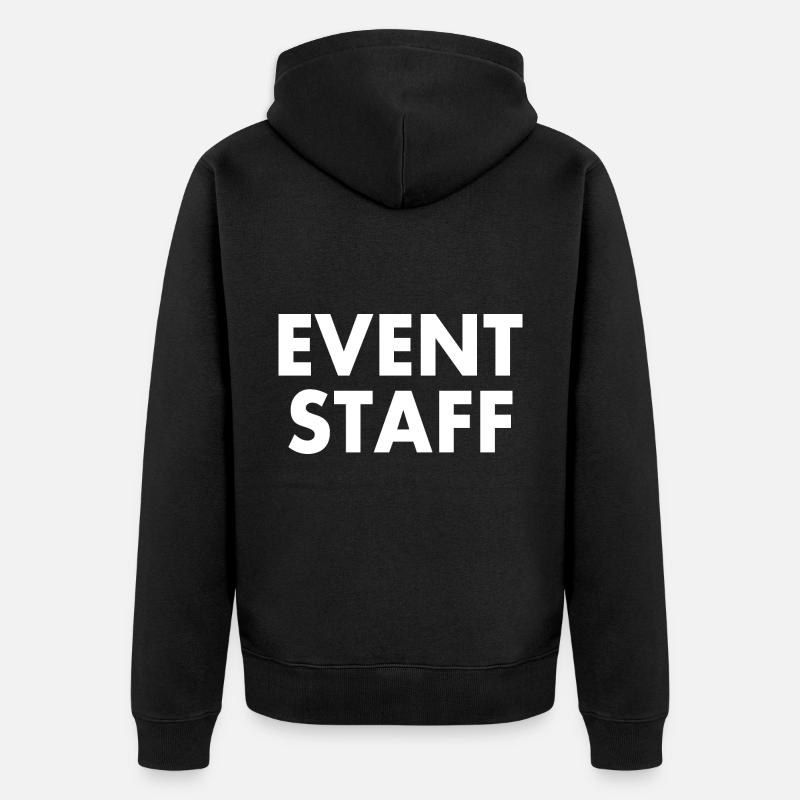 Event staff - Veste à capuche bio Premium Unisexe - noir