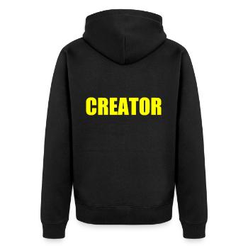 Creator - Veste à capuche bio Premium Unisexe - noir - Dos - Nico (187cm)