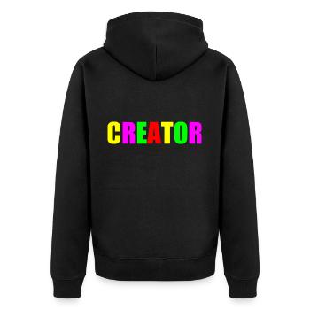 Creator - Veste à capuche bio Premium Unisexe - noir - Dos - Nico (187cm)