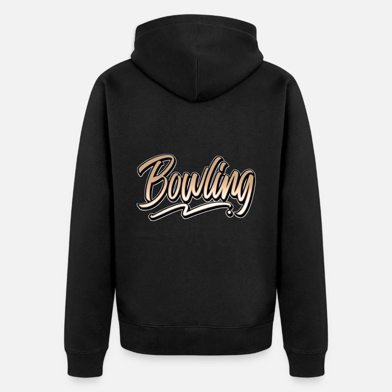 Bowling - Veste à capuche bio Premium Unisexe - noir